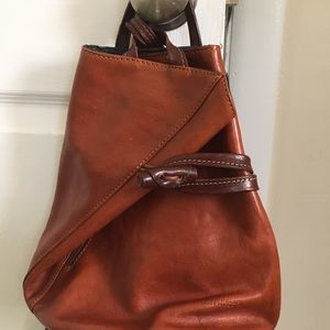 Vera Pelle backpack/side bag made in Italy